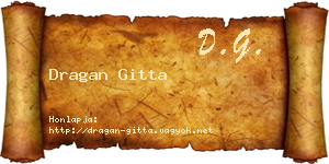 Dragan Gitta névjegykártya